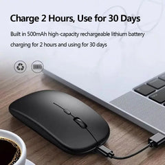New Bluetooth Wireless Mouse USB Optical Rechargeable Mouse for Computer Laptop PC Macbook Gaming Mouse Gamer 2.4GHz 1600DPI