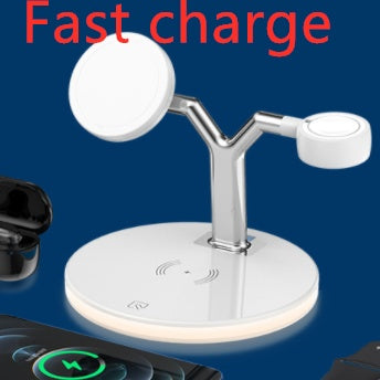 Compatible with Apple, 3 In 1 Magnetic Wireless Charger 15W Fast Charging Station For Magsafe Chargers