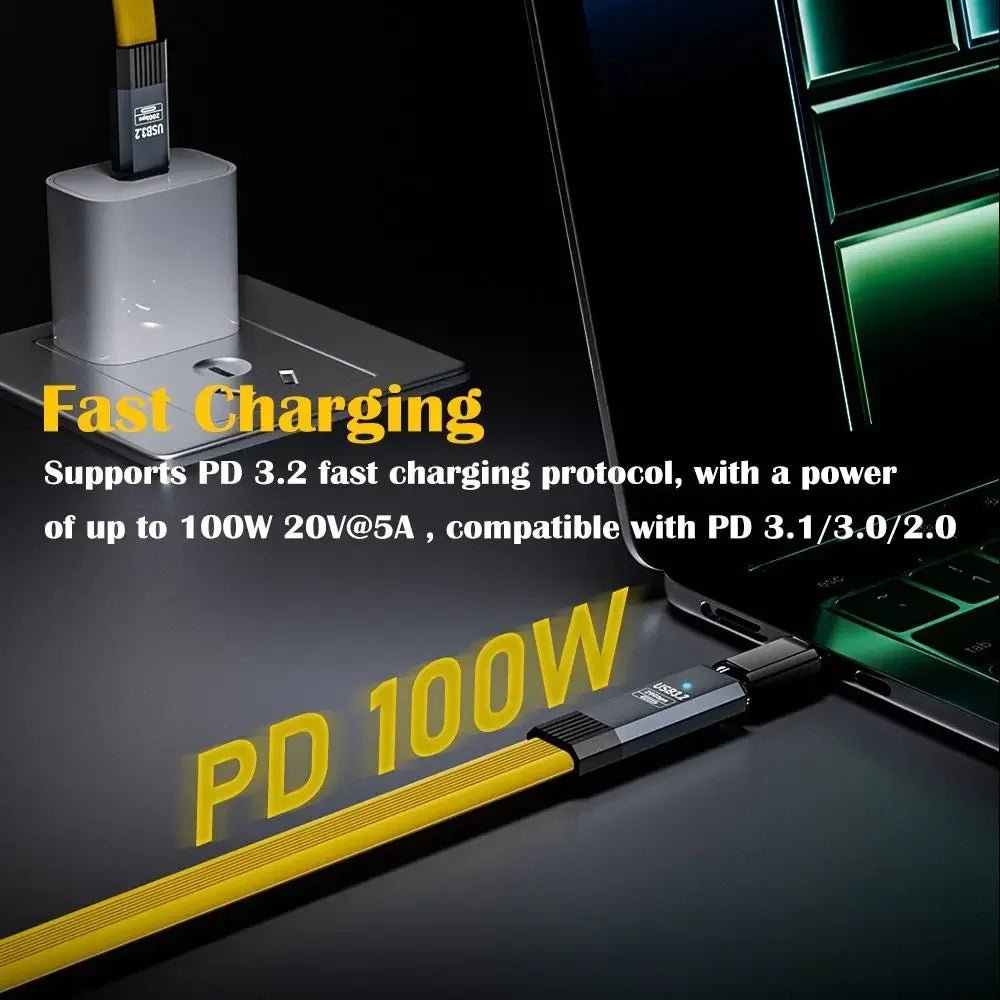 USB C to USB C Cable 100W PD 5A  Quick Charge USB C Charging Cable 8K Type C Cable for MacBook Pro iPad Air