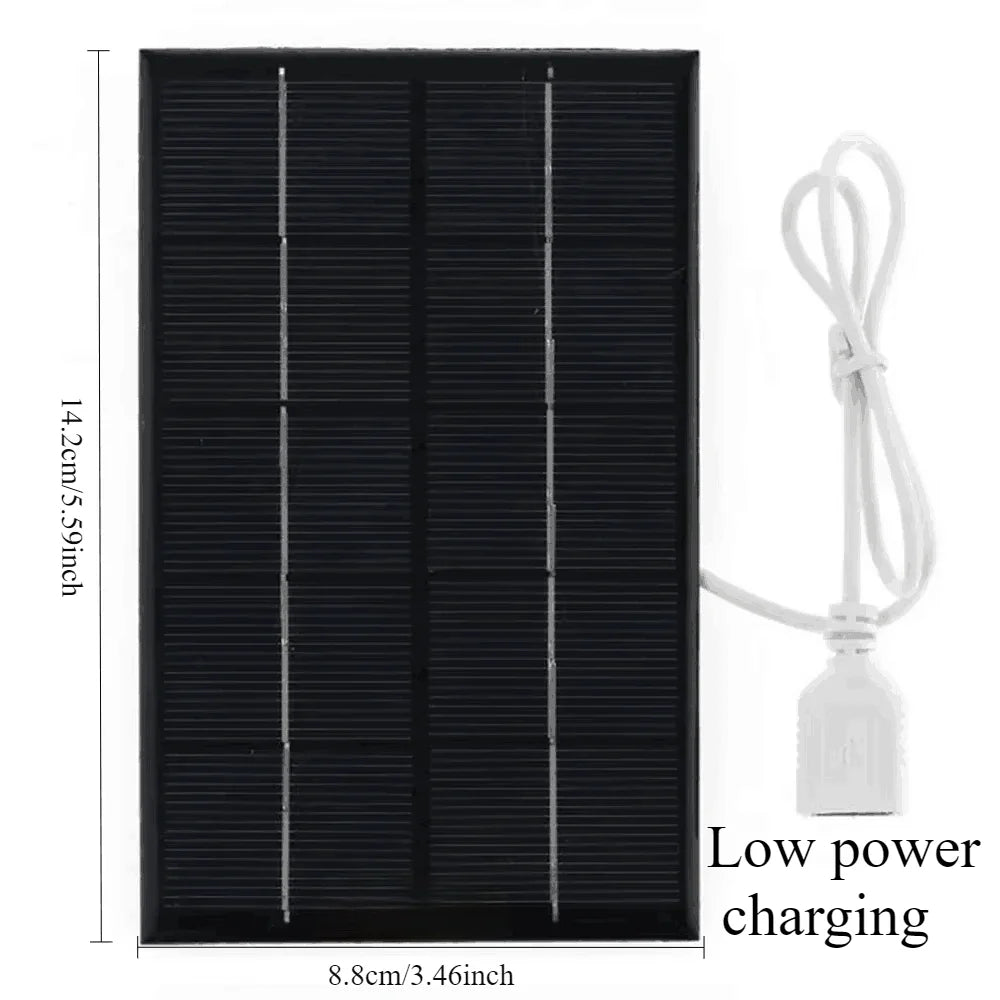 Wholesale Solar Panel 1-14pcs USB Waterproof Outdoor Hiking  Camping Portable Battery Mobile Phone Charging Bank  Charging Panel