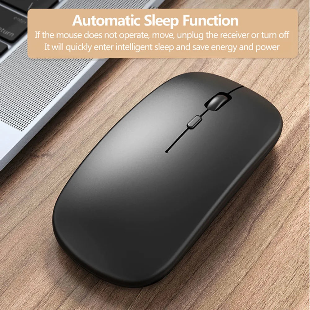 New Bluetooth Wireless Mouse USB Optical Rechargeable Mouse for Computer Laptop PC Macbook Gaming Mouse Gamer 2.4GHz 1600DPI