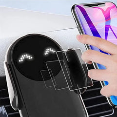 30W Wireless Charger Car Mount for Air Vent Mount Car Phone Holder Rotating Intelligent Infrared Fast Wireless Charging Charger