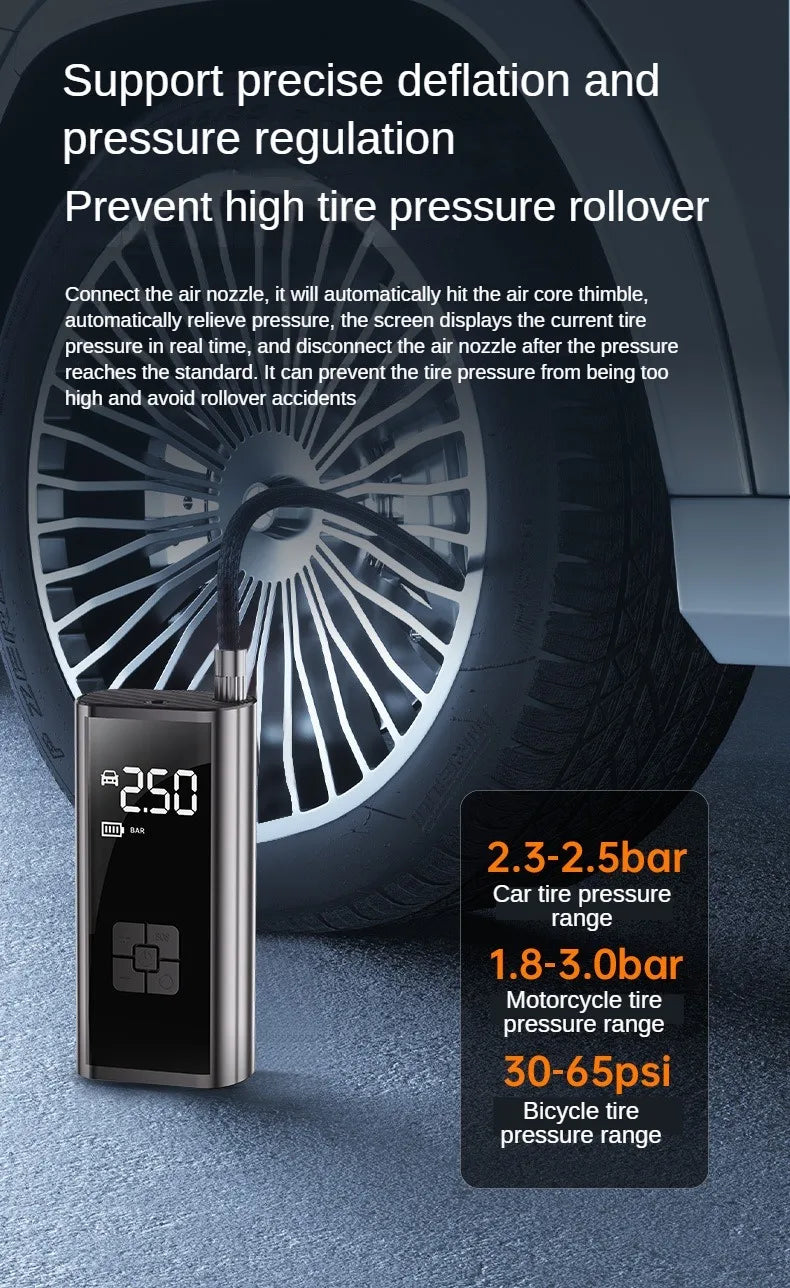 LEIBOO Portable Air Compressor for Car Tires Fast Air Pump