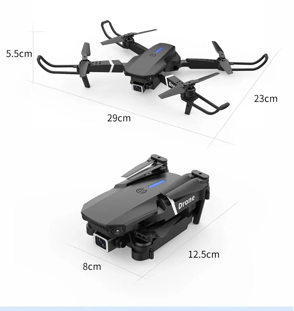 2025 New Professional Wide Angle RC Dron 4K HD Camera  Mode Foldable Helicopter Quadcopter Kid Gift Toys