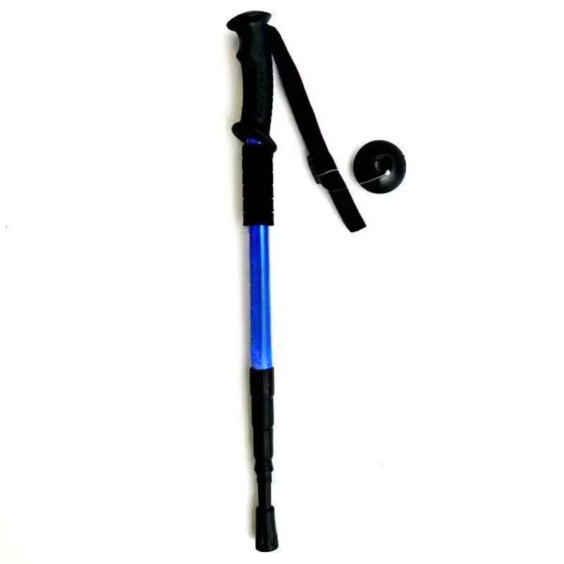 Trekking Poles Shock Absorption Foldable Ultralight Hiking Pole Suitable For Outdoor Camping Mountaineering Backpacking And Trip