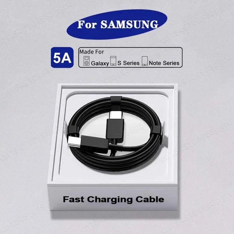 2PCS PD 45W USB C Cable For Samsung Galaxy S20 S21 S22 S23 Ultra Note 10 5G 20 A53 A54 Super Fast Charging USB Type C Data Cable