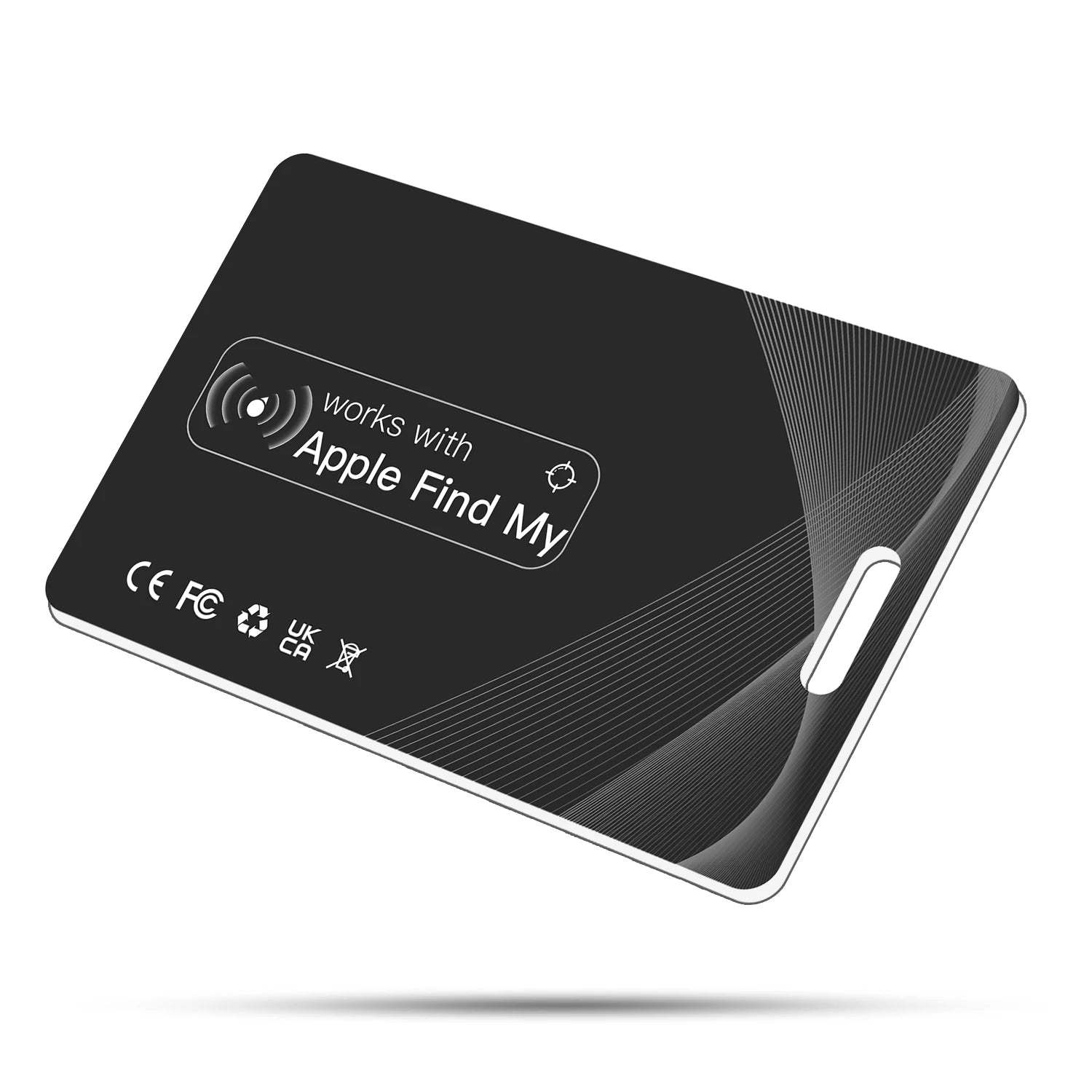 Bluetooth Ultrathin Wallet Finder Card Magnetic Charging Tracker Card Works with Apple Find My (iOS Only) Smart Finder Card