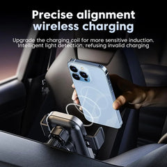 Phone Charger Car, Phone Mount for Car Wireless Charger, 15W Fast Wireless Charging Car Phone Holder, for iPhone 15/14/13/12/11