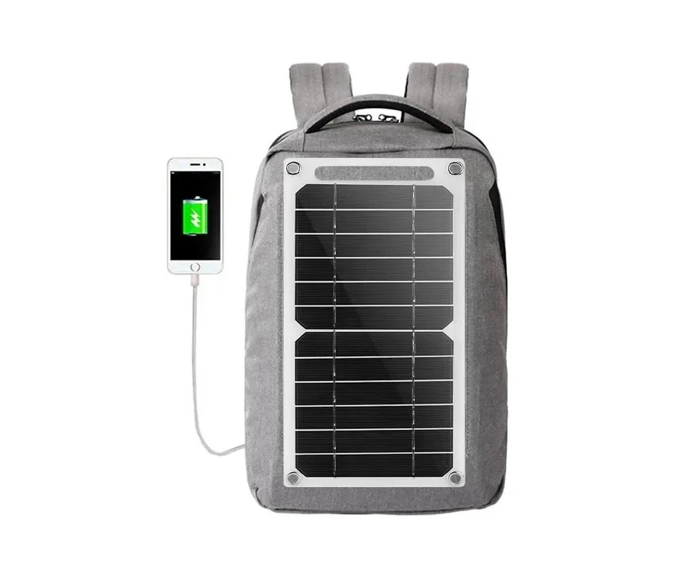 Wholesale Solar Panel 1-14pcs USB Waterproof Outdoor Hiking  Camping Portable Battery Mobile Phone Charging Bank  Charging Panel