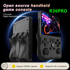 Open Source R36 PRO Retro Handheld Video Game Console Linux System 3.5 Inch IPS Screen Portable Pocket Video Player 128GB Games