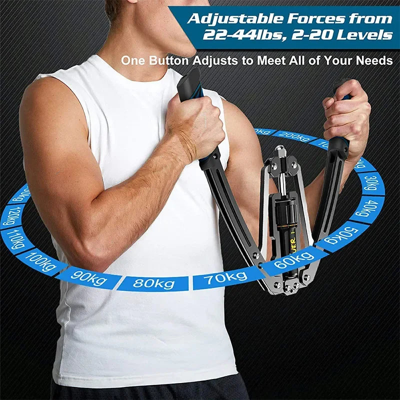 Strength Training Arm Exerciser Adjustable 22-440lbs Power for Home Chest Expander