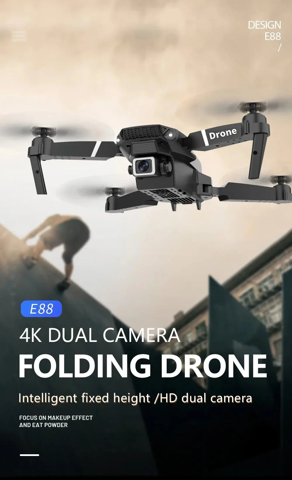 2025 New Professional Wide Angle RC Dron 4K HD Camera  Mode Foldable Helicopter Quadcopter Kid Gift Toys