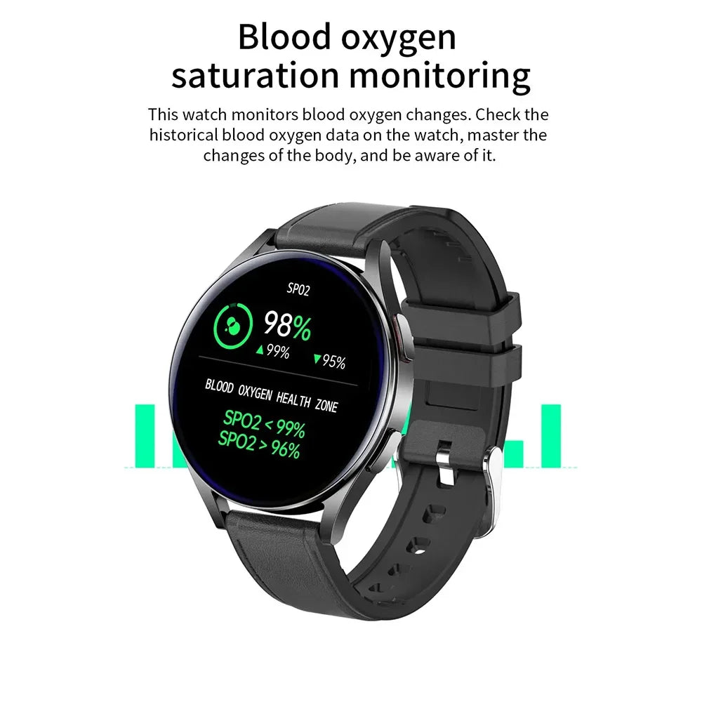 LAXASFIT 2025 New Watch 6 Business Smart Watch Men Bluetooth Call Sleep Health Monitor Fashion Sports Smartwatch for Android IOS