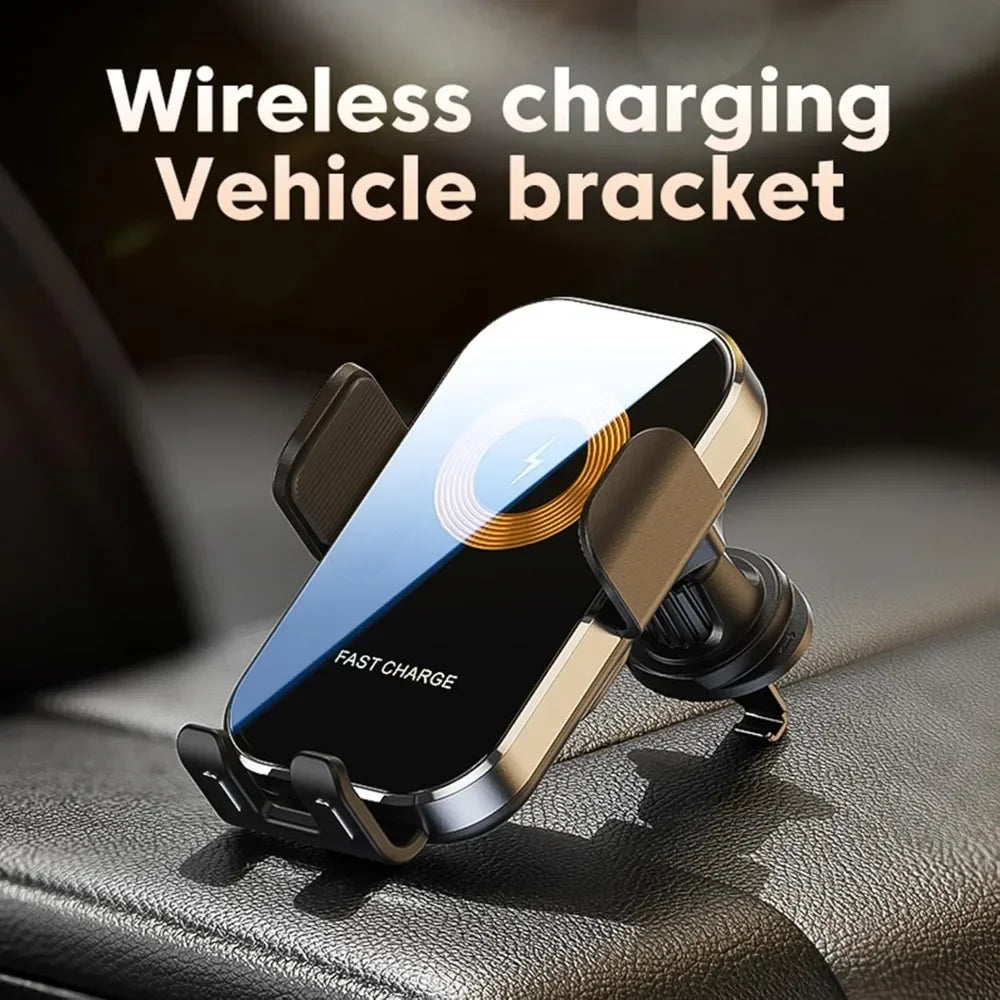 Phone Charger Car, Phone Mount for Car Wireless Charger, 15W Fast Wireless Charging Car Phone Holder, for iPhone 15/14/13/12/11