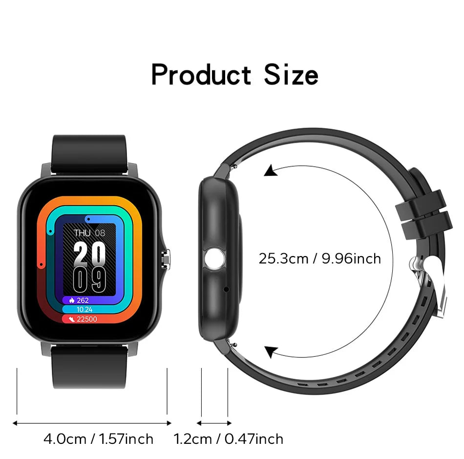 2024 Smart Watch Android Phone 1.44'' Inch Color Screen Bluetooth Call Blood Oxygen/Pressure Monitoring Smart Watch Women Men