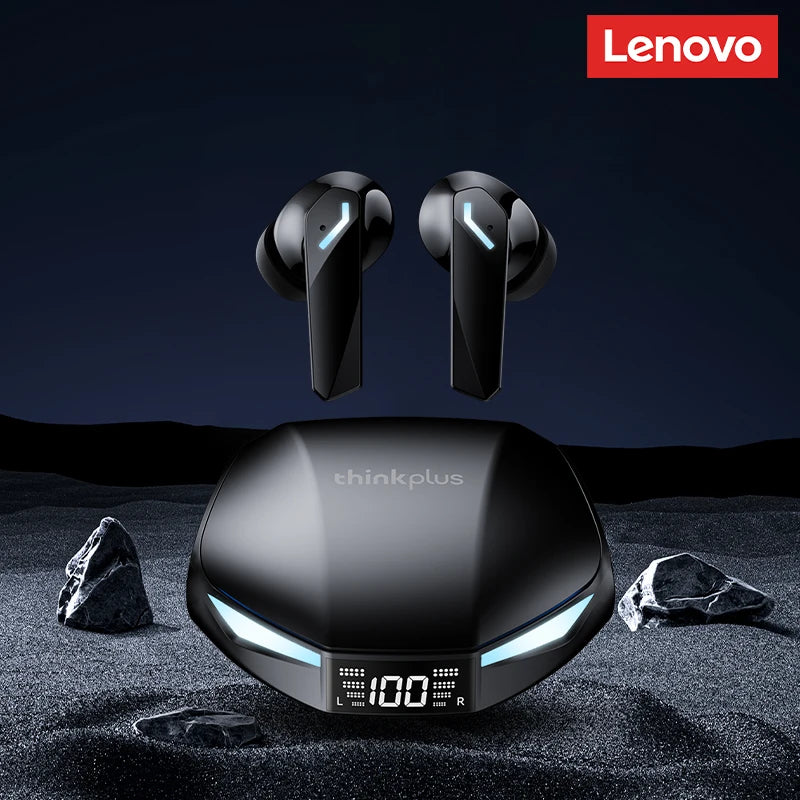 New Lenovo GM2 PRO MAX Wireless Bluetooth 5.4 Earphones LED Digital Display Waterproof Earbuds Noise Cancelling Gaming Headset