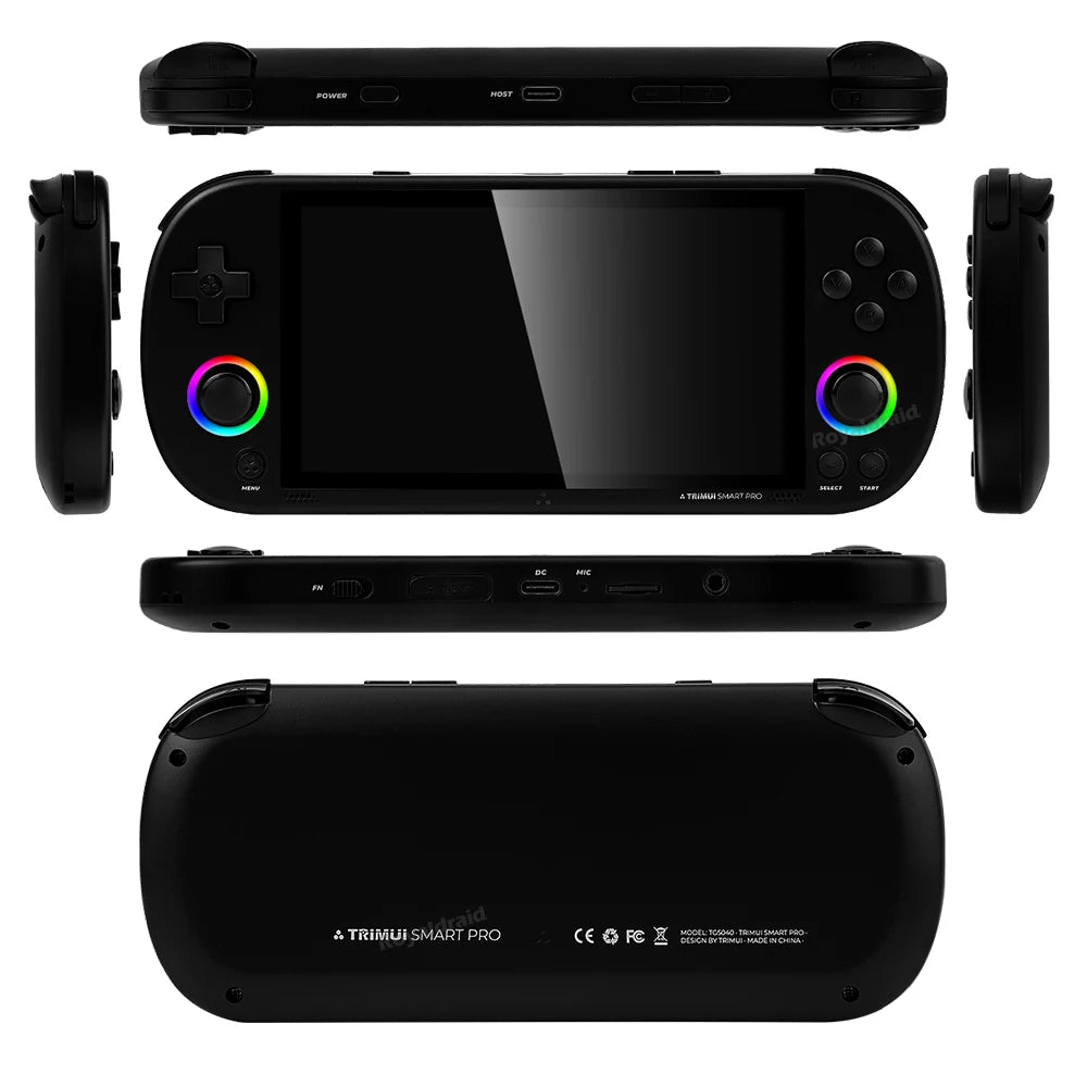 128G 256G Trimui Smart Pro Handheld Game Console 4.96''IPS Screen Linux System Joystick RGB Lighting Retro Video Game Player NEW