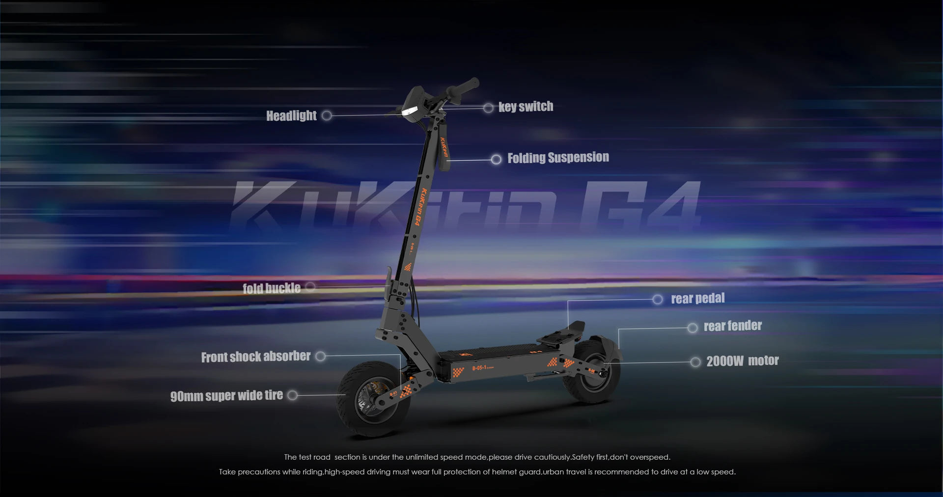 kukirin G4 2000w 60v 20ah electric scooter 11 inch road tyres top speed 70km/h led display foldable high quality Escoote