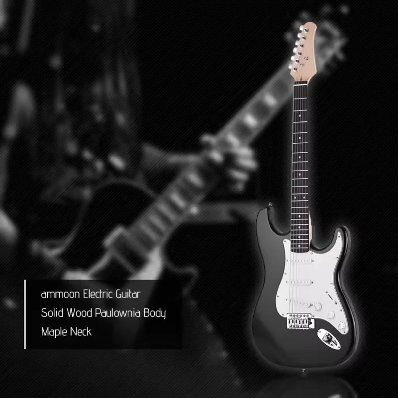 21 Frets 6 Strings Electric Guitar Solid Wood Paulownia Body Maple Neck with Speaker Necessary Guitar Parts & Accessories