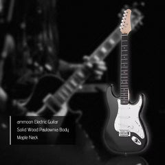 21 Frets 6 Strings Electric Guitar Solid Wood Paulownia Body Maple Neck with Speaker Necessary Guitar Parts & Accessories