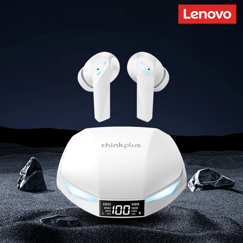 New Lenovo GM2 PRO MAX Wireless Bluetooth 5.4 Earphones LED Digital Display Waterproof Earbuds Noise Cancelling Gaming Headset