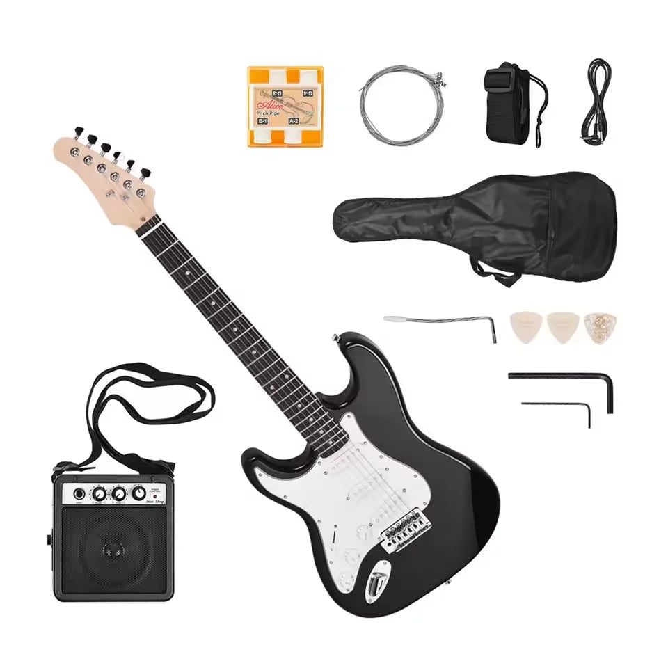 21 Frets 6 Strings Electric Guitar Solid Wood Paulownia Body Maple Neck with Speaker Necessary Guitar Parts & Accessories