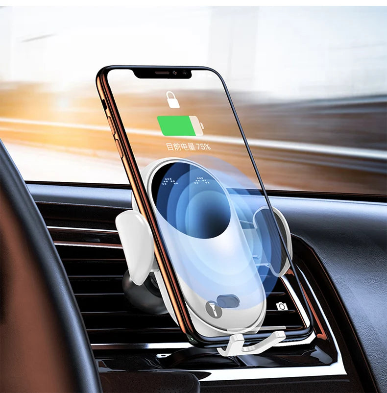 30W Wireless Charger Car Mount for Air Vent Mount Car Phone Holder Rotating Intelligent Infrared Fast Wireless Charging Charger