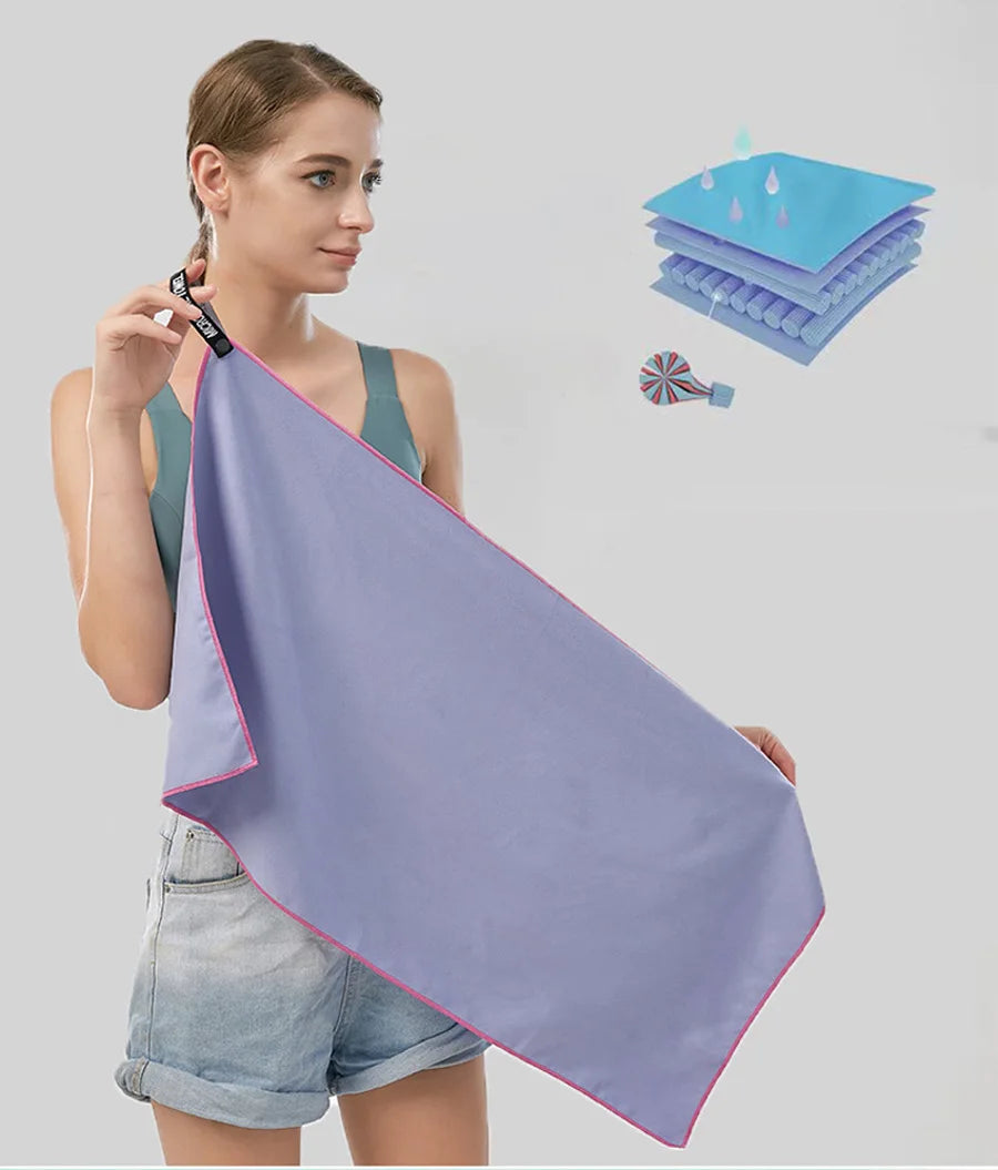 Quick-Dry Sports Towel 40X80/76X152CM Microfiber Running Yoga Gym Fitness Basketball Outdoor Camping Hiking Beach Towels