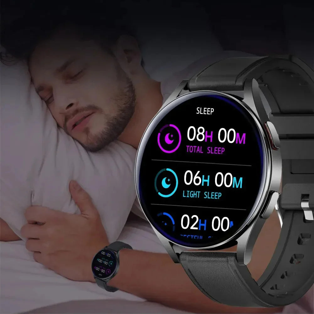 LAXASFIT 2025 New Watch 6 Business Smart Watch Men Bluetooth Call Sleep Health Monitor Fashion Sports Smartwatch for Android IOS