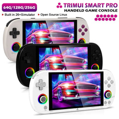 128G 256G Trimui Smart Pro Handheld Game Console 4.96''IPS Screen Linux System Joystick RGB Lighting Retro Video Game Player NEW