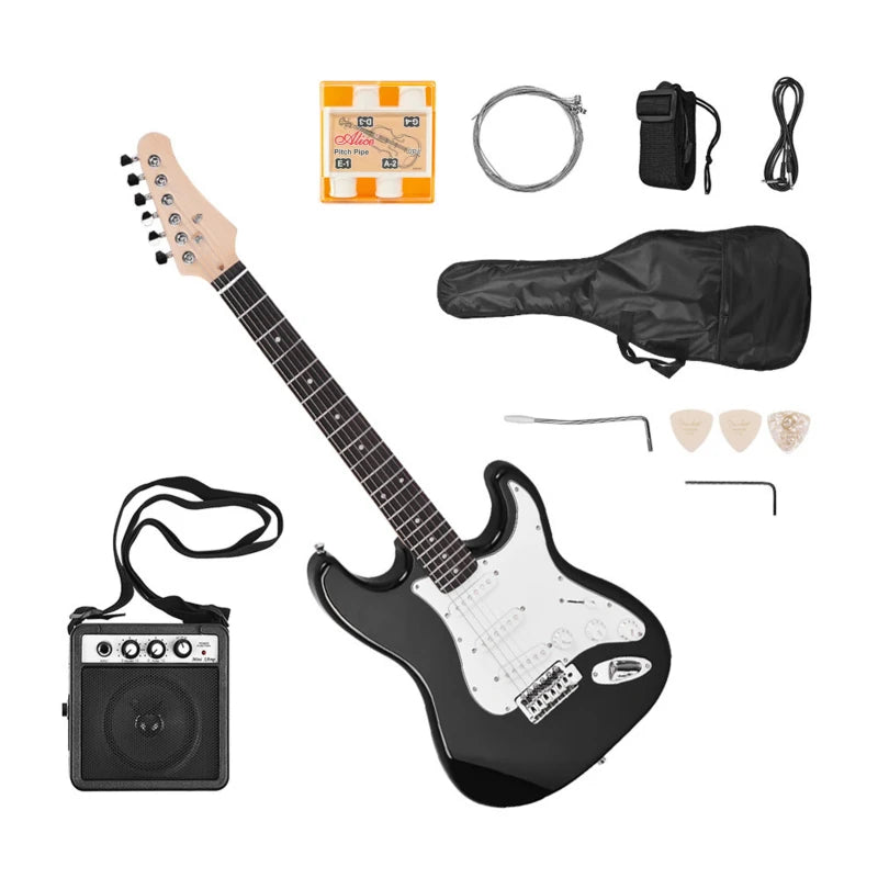 21 Frets 6 Strings Electric Guitar Solid Wood Paulownia Body Maple Neck with Speaker Necessary Guitar Parts & Accessories