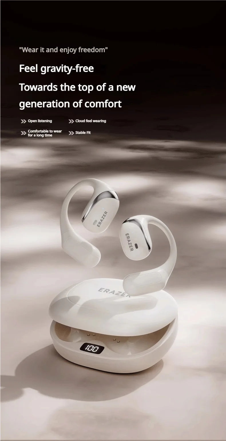 [Powerful Sound] Lenovo ERAZER X9 Wireless Headphones OWS Sports Open Bluetooth Earphones with Mic Noise Reduction Waterproof