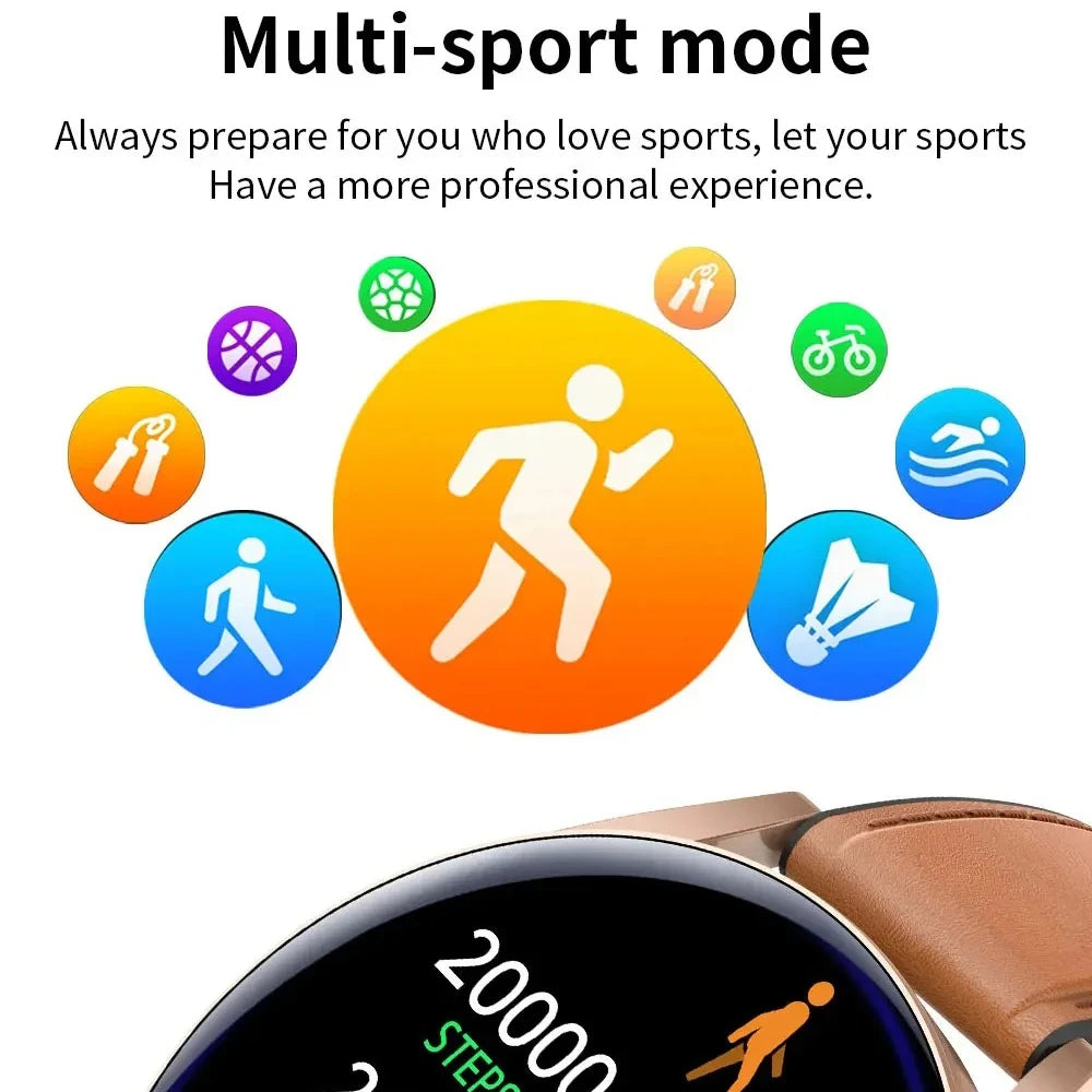 LAXASFIT 2025 New Watch 6 Business Smart Watch Men Bluetooth Call Sleep Health Monitor Fashion Sports Smartwatch for Android IOS