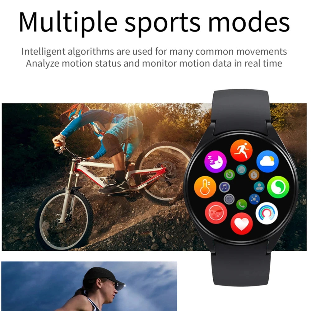 LAXASFIT 2025 New Watch 6 Business Smart Watch Men Bluetooth Call Sleep Health Monitor Fashion Sports Smartwatch for Android IOS