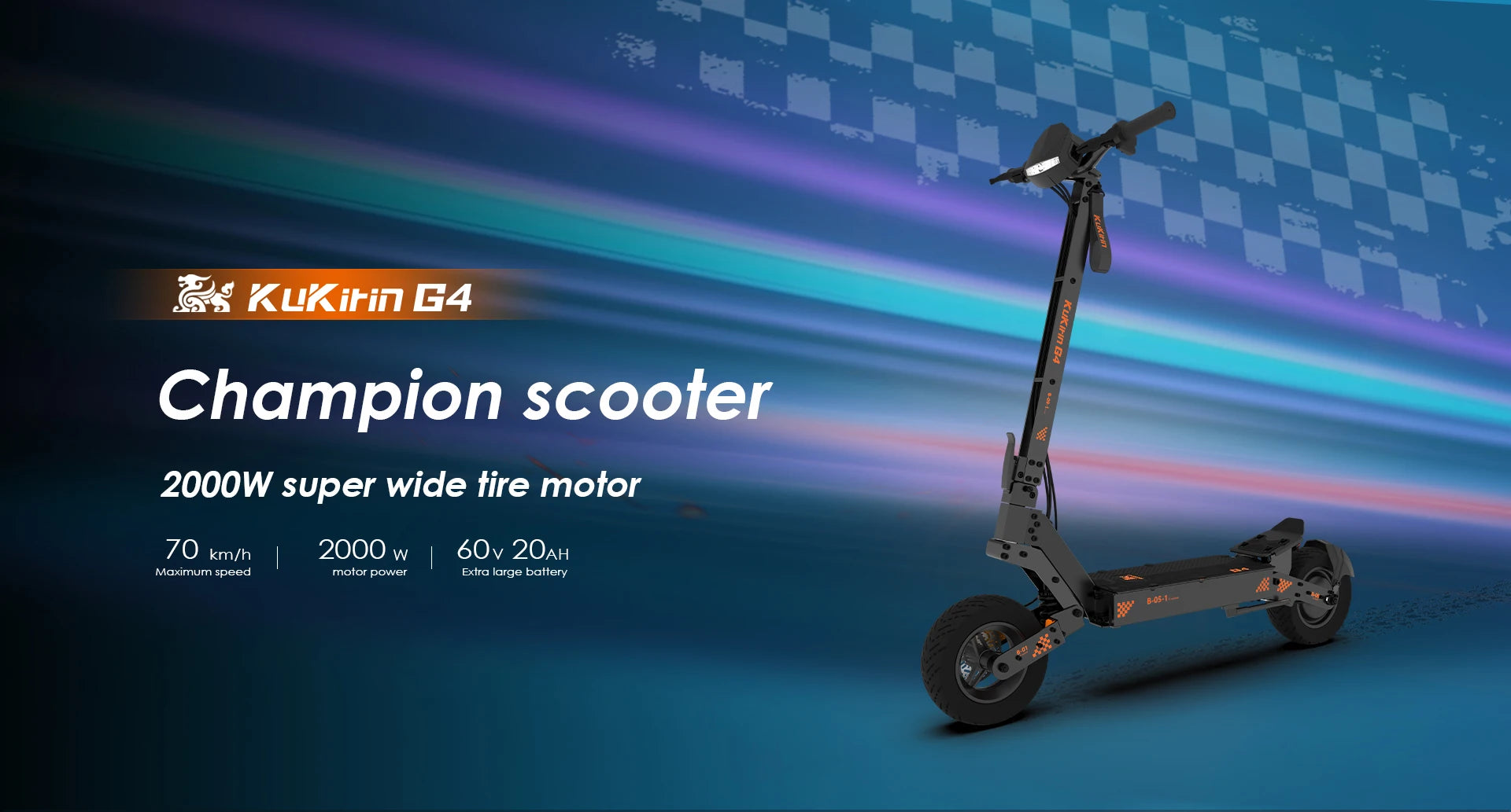 kukirin G4 2000w 60v 20ah electric scooter 11 inch road tyres top speed 70km/h led display foldable high quality Escoote