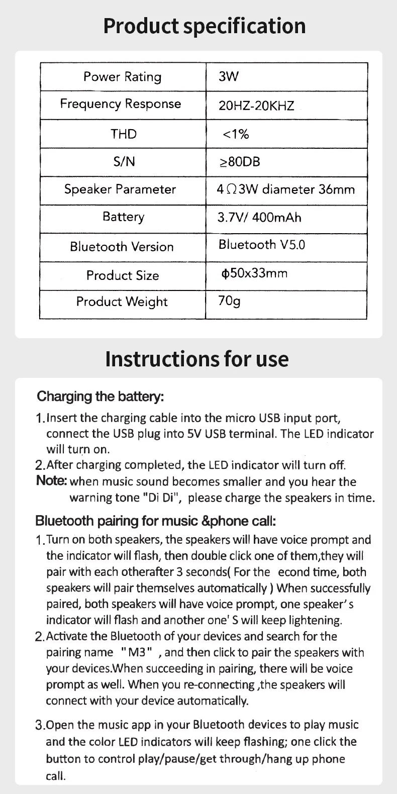 M3 Flash Wireless Bluetooth Speaker Portable Small Steel Gun Metal Heavy Subwoofer Outdoor Mini Bluetooth Small Speaker