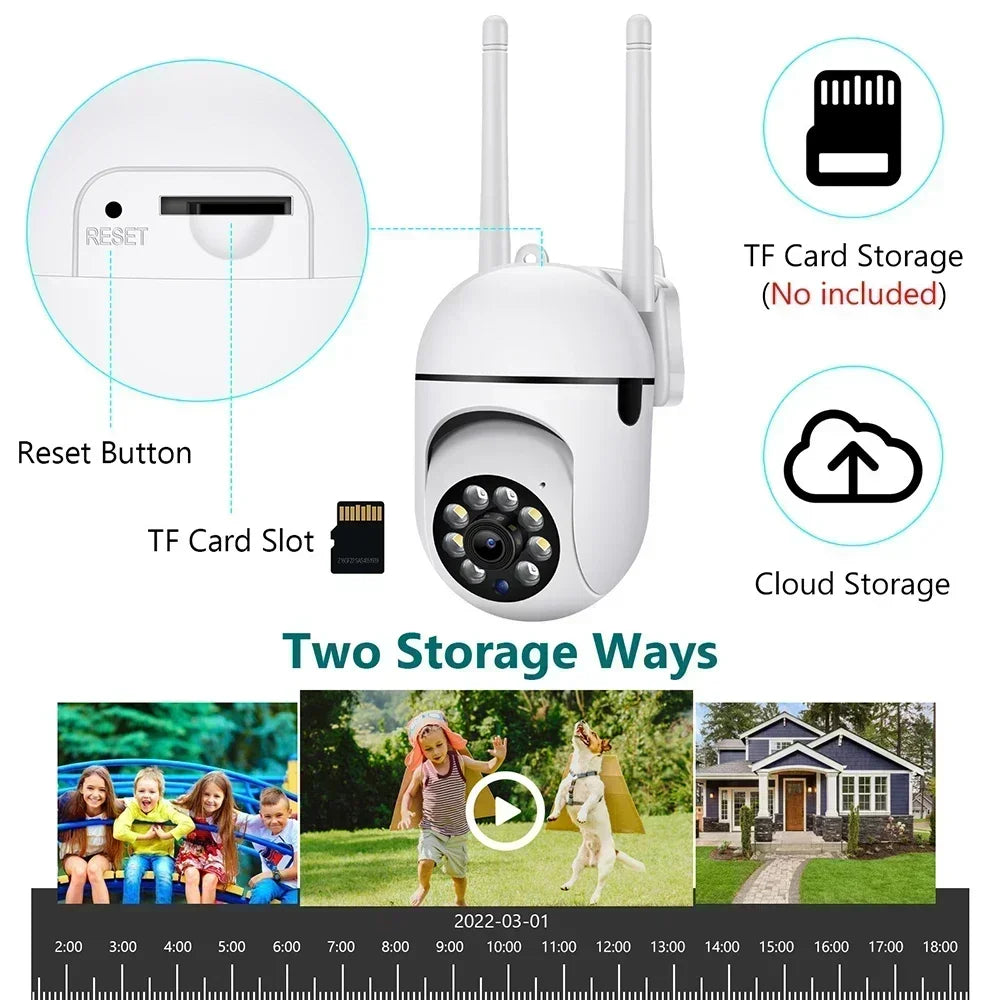 2.4G 1080P Cameras Wifi Video Surveillance IP Outdoor Security Protection Monitor 4.0X Zoom Home Wireless Track Alarm Waterproof