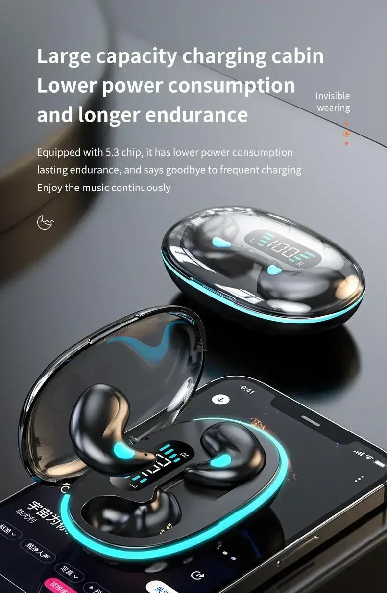 NEW Original X55 Wireless Sleep Earphone Noise Reduction Invisible Earphone Sleeping Headset Bluetooth Sport Headphones Earbuds